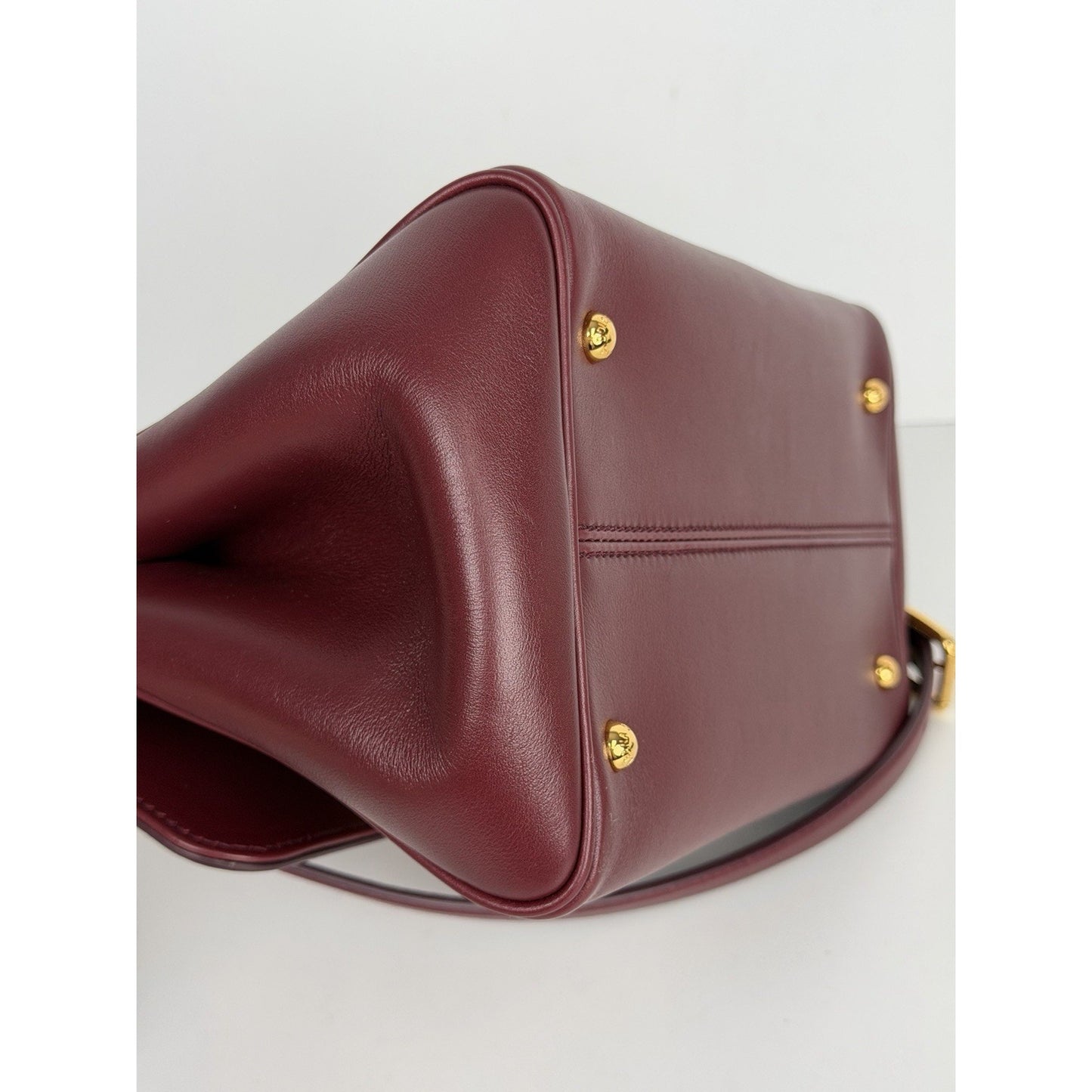 Dolce & Gabbana My Sicily Leather Medium Handbag in Bordeaux R1
