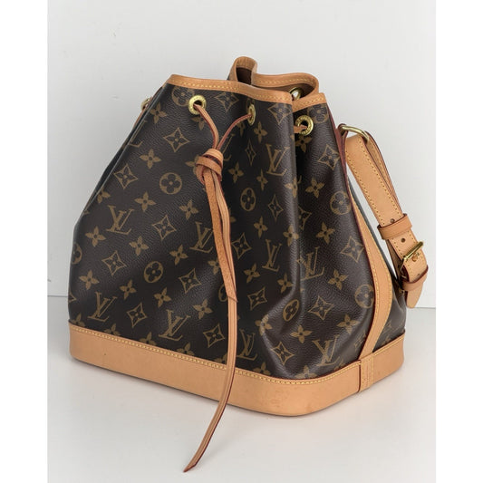 Louis Vuitton Petit Noe Shoulder Bag NM in Brown Monogram Coated Canvas NFC S