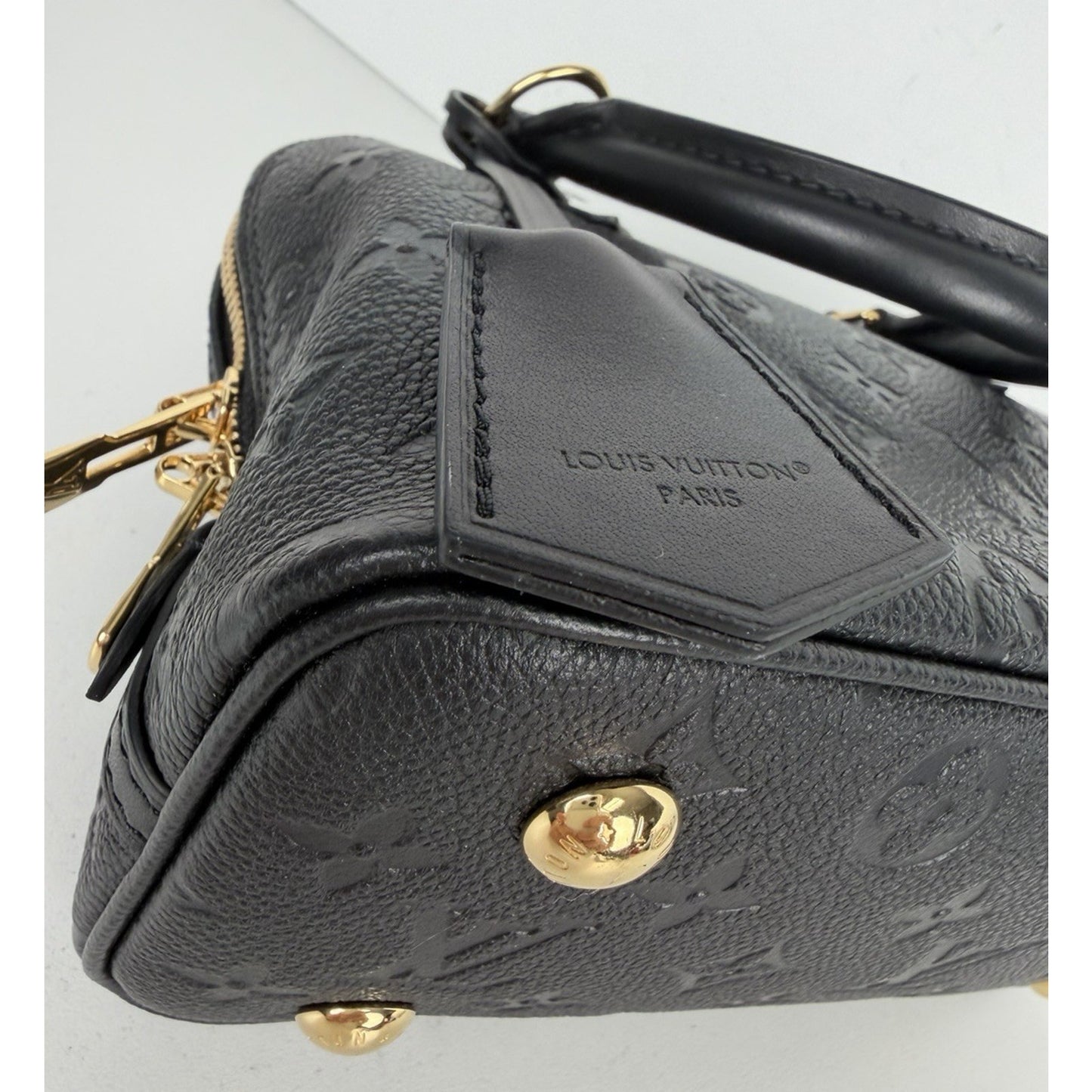 Louis Vuitton Neo Alma BB Bag in Black LV Monogram Empreinte Leather NFC B-5