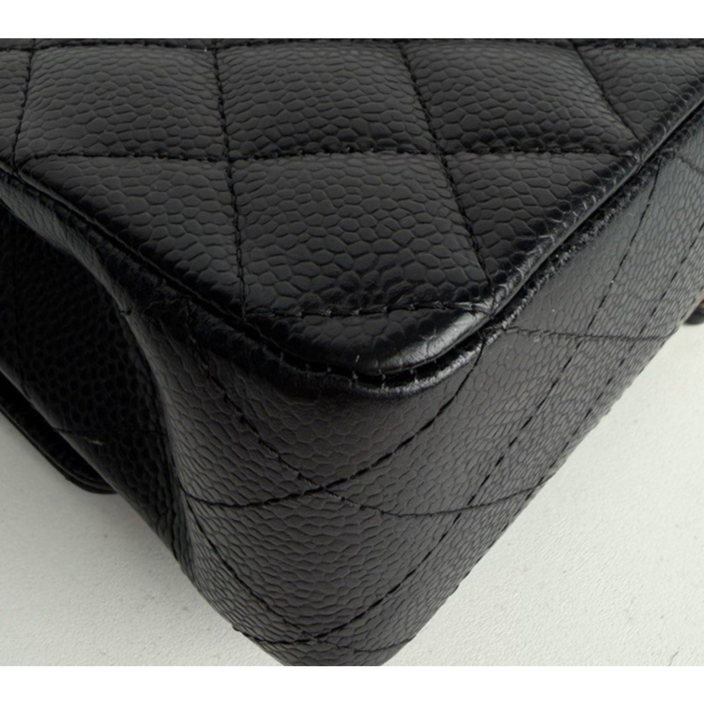 Chanel Classic Double Flap Medium Bag Black Caviar Leather Gold Hardware 2019 D7