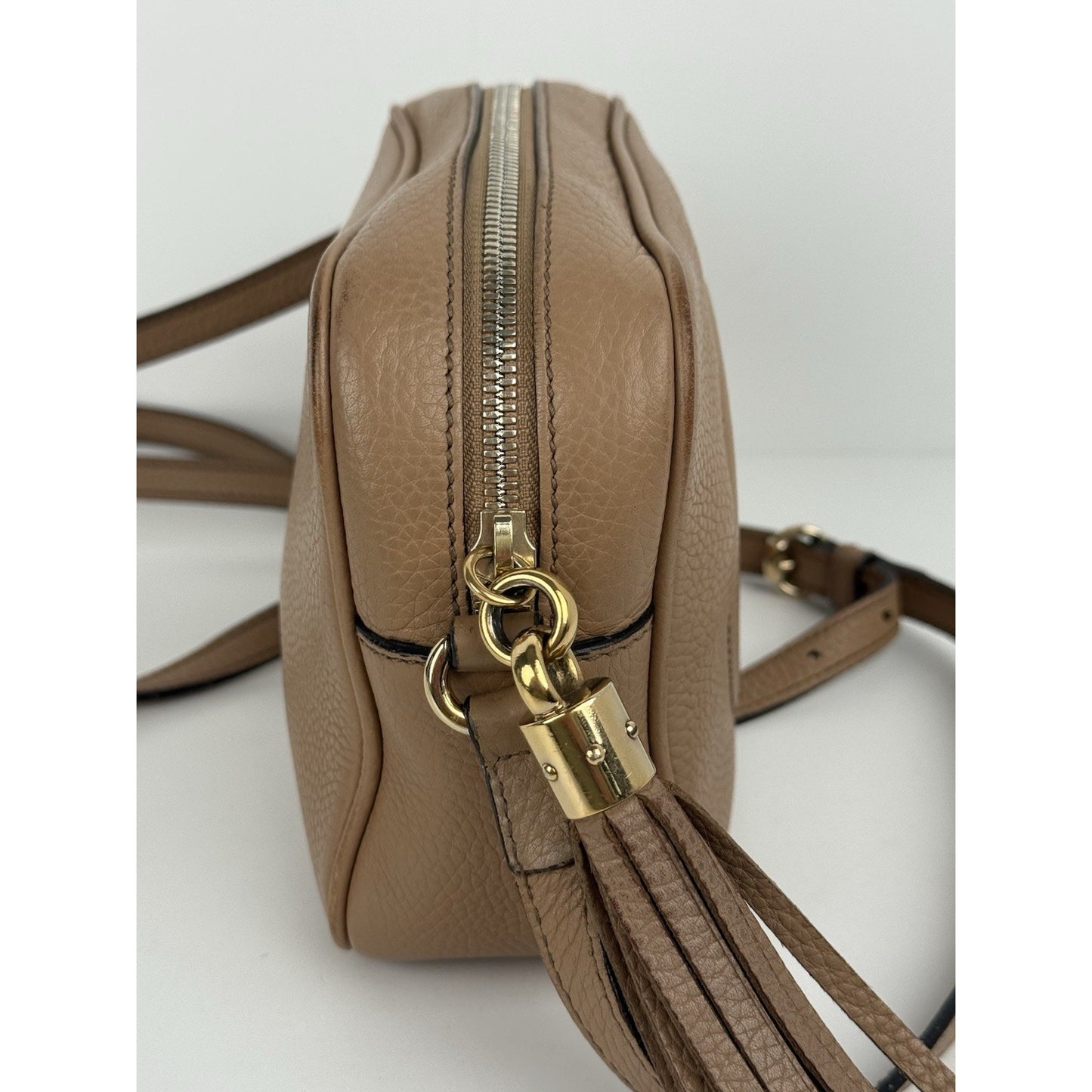 Gucci Soho Disco Shoulder Bag Beige