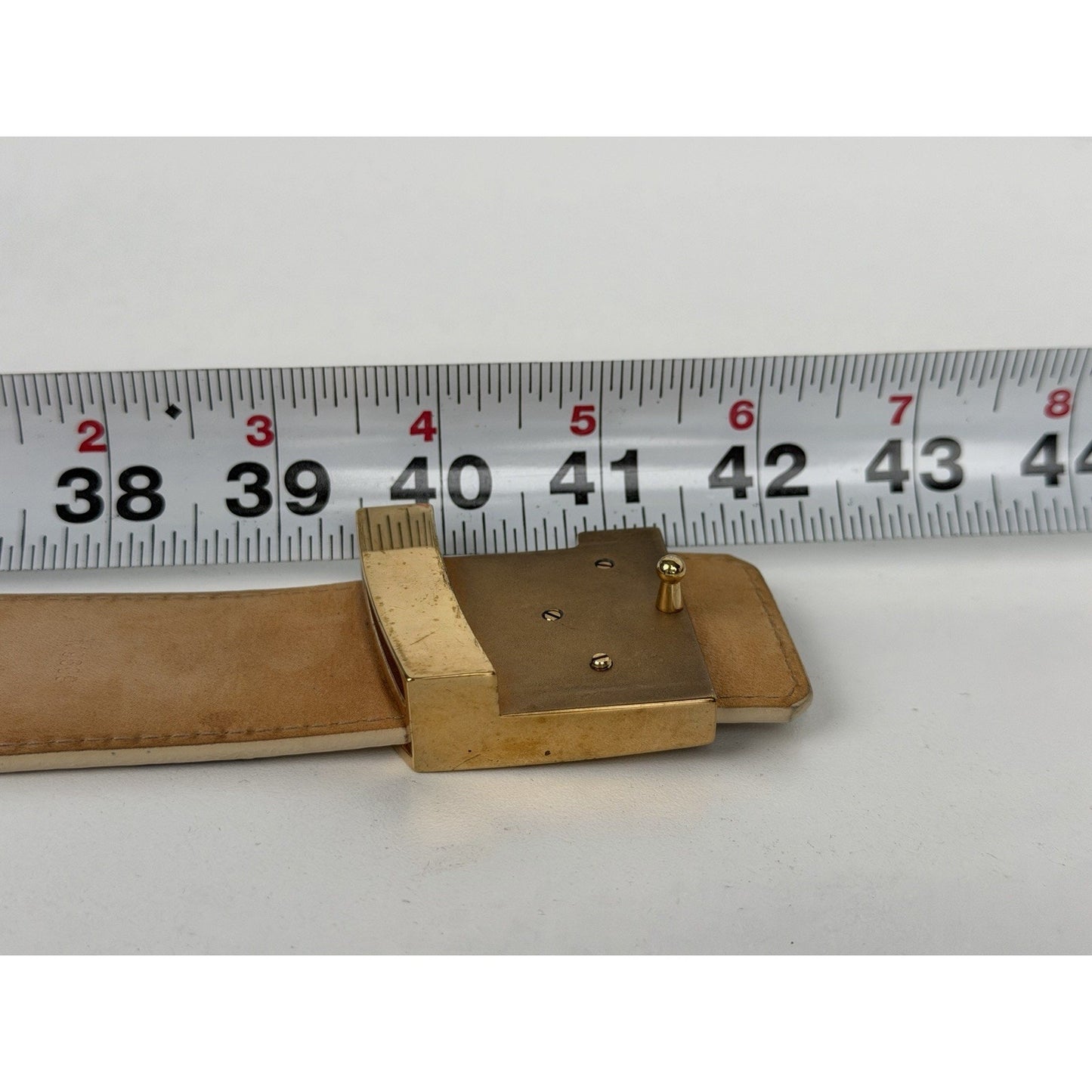 Louis Vuitton Initiales Belt 90-36 Damier Azur Canvas & Gold-Tone Hardware K1