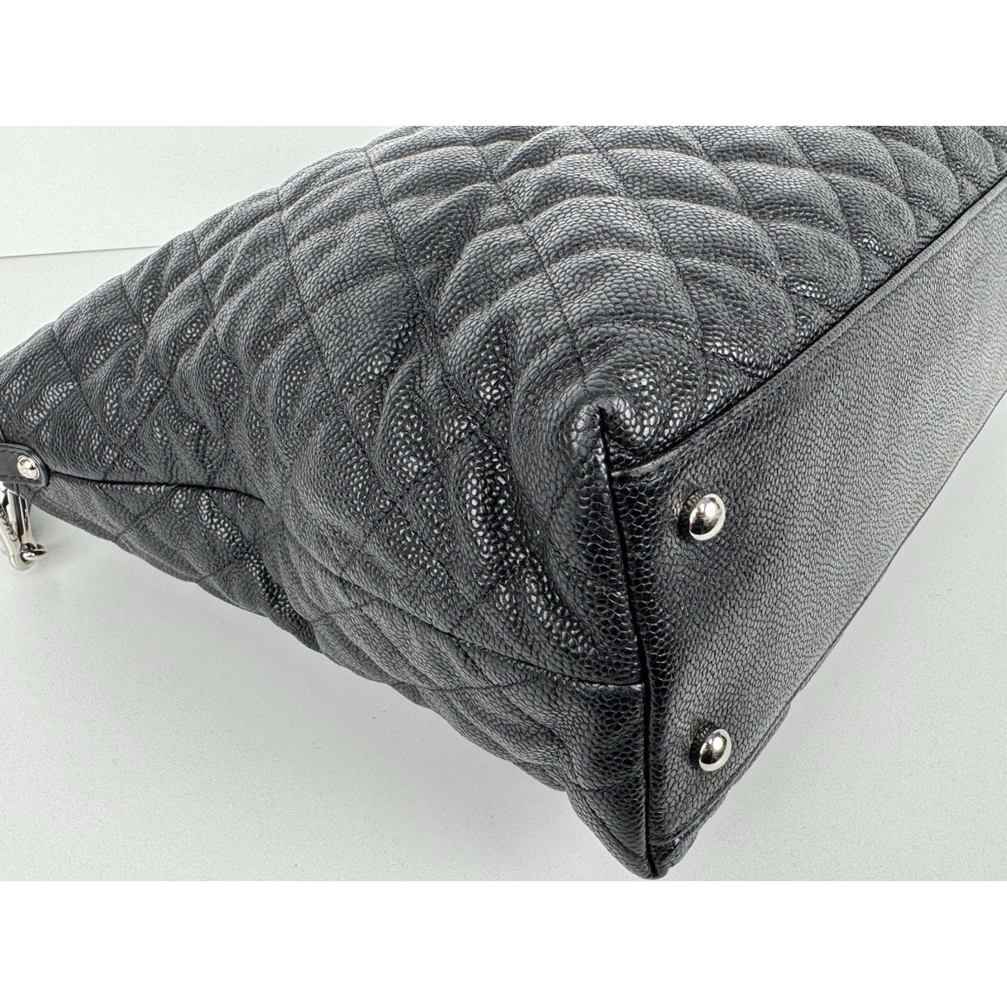 Chanel French Riviera Hobo Caviar Leather Black B-6