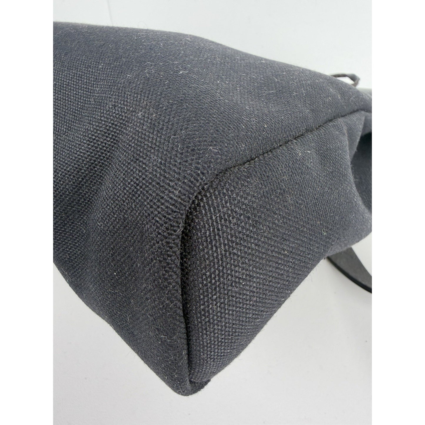 Hermes Herbag Messenger 39 Bag in Black Canvas Silver Hardware 2023 E-4