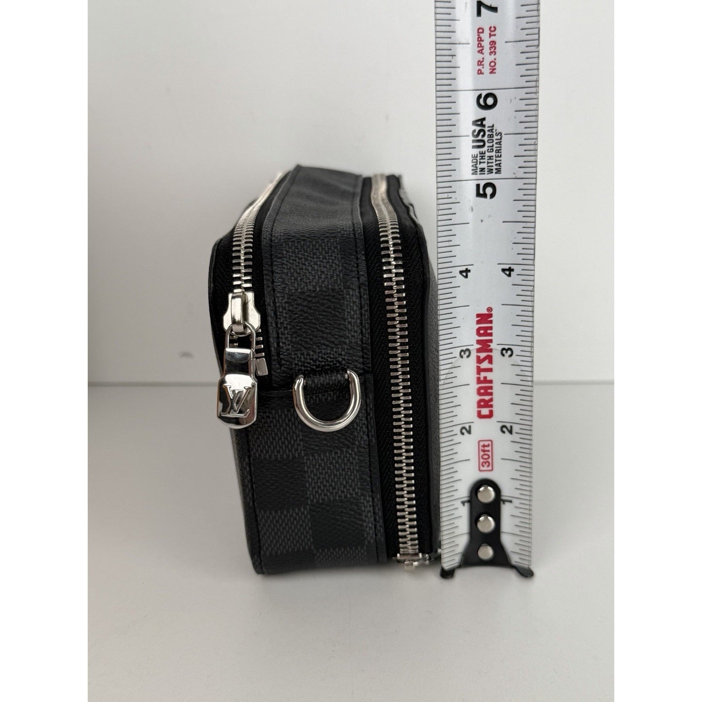 LOUIS VUITTON Damier Graphite Alpha Wearable Wallet Crossbody Bag NFC