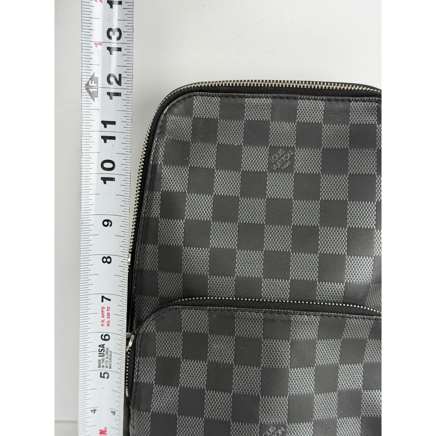 Louis Vuitton Avenue Sling Bag Damier Graphite Leather & Smart Strap NFC D1