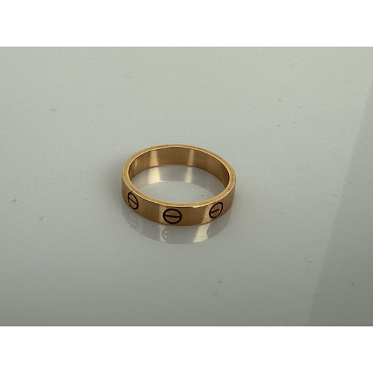 Cartier Love Round Ring 18k Rose Gold JDQ247