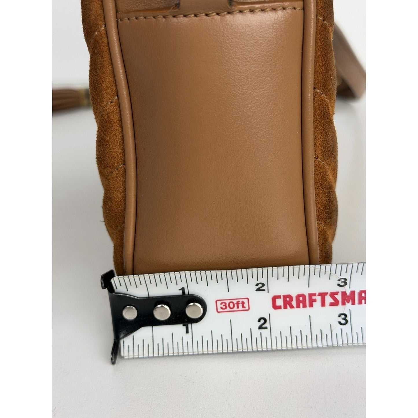 Saint Laurent Lou Camera Bag Medium Matelasse in Brown Suede and Leather S