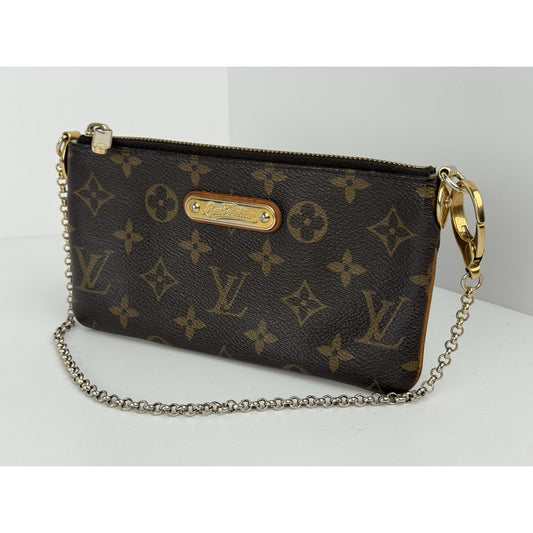 Louis Vuitton Pochette Milano Brown Coated Canvas Women's Shoulder Bag