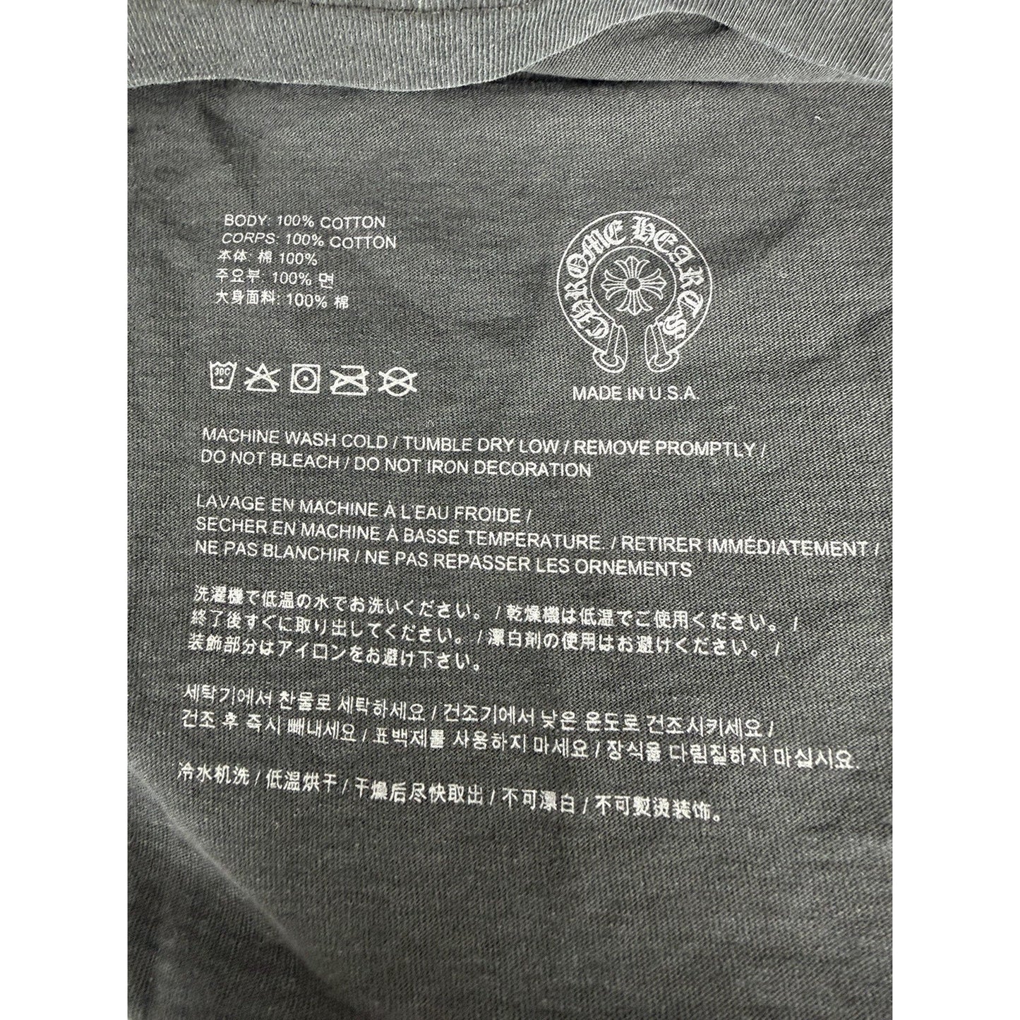 Chrome Hearts Soap & Water Long Sleeve Pocket T-Shirt XL
