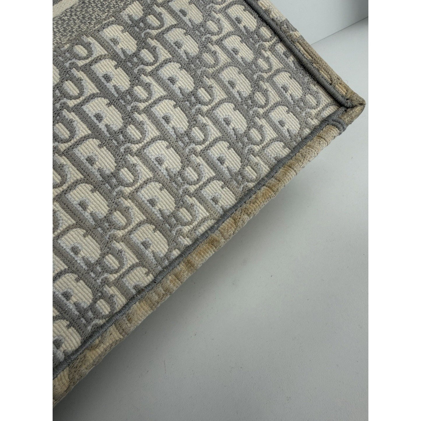 Christian Dior Book Tote Large in Grey Embroidered Oblique Canvas 2020 S
