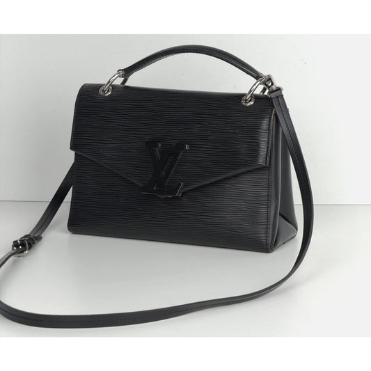Louis Vuitton Grenelle Pochette Shoulder Bag PM Black Epi Leather 2020 C3