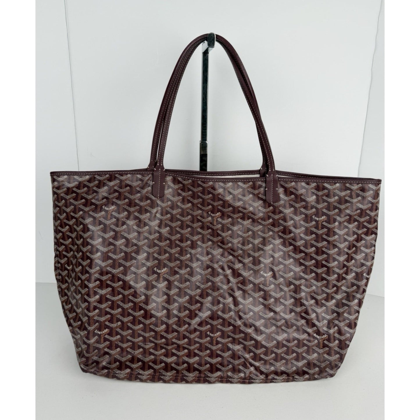 Goyard Saint Louis Tote Bag GM in Burgundy Goyardine Coated Canvas B-4
