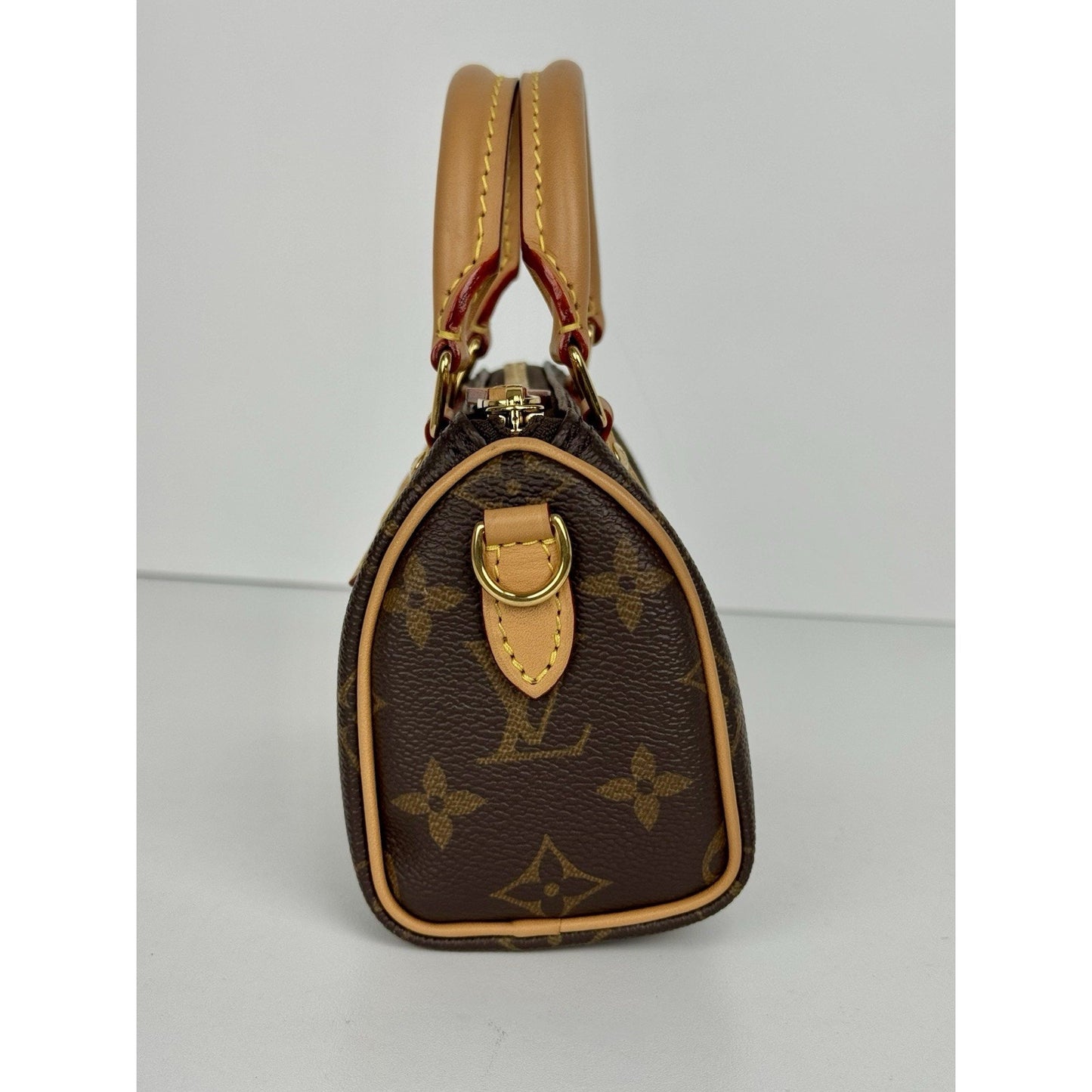 Louis Vuitton Nano Speedy Monogram Canvas Handbag