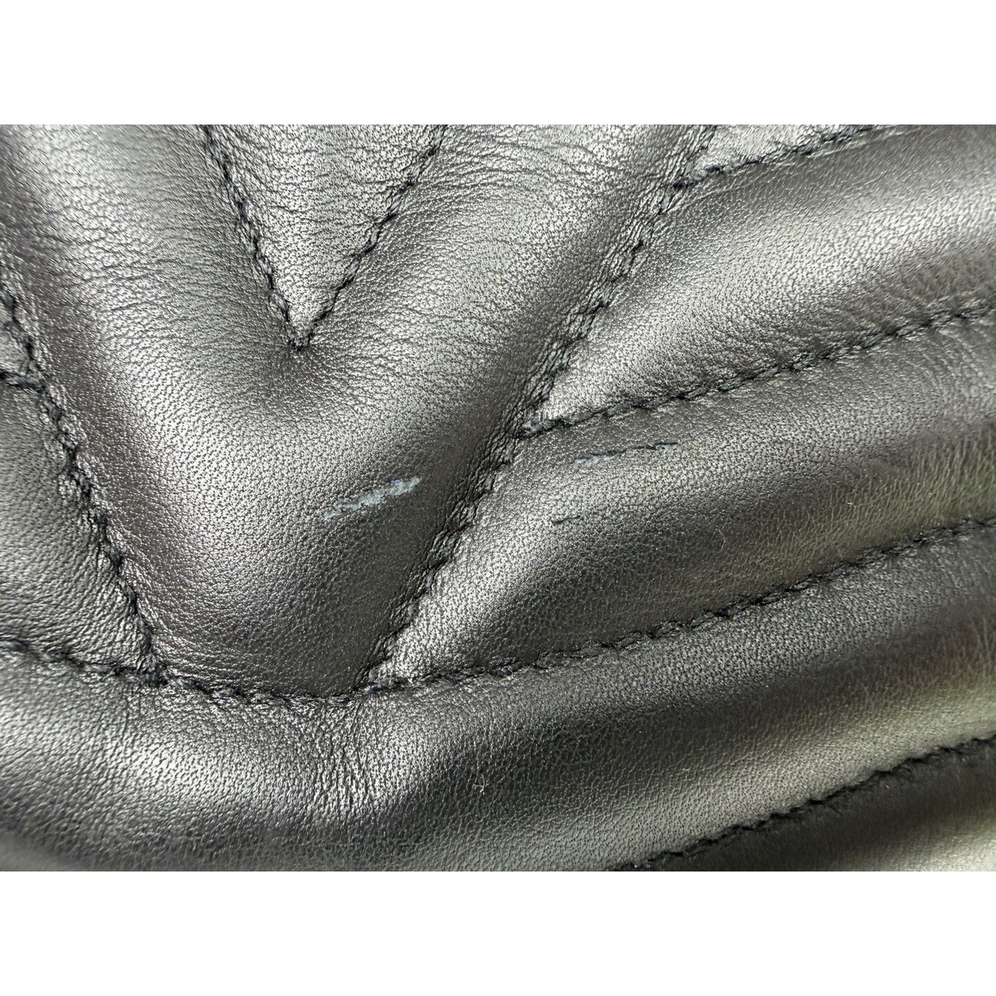 Louis Vuitton New Wave Chain Tote Black Quilted Calfskin Leather Microchipped E2