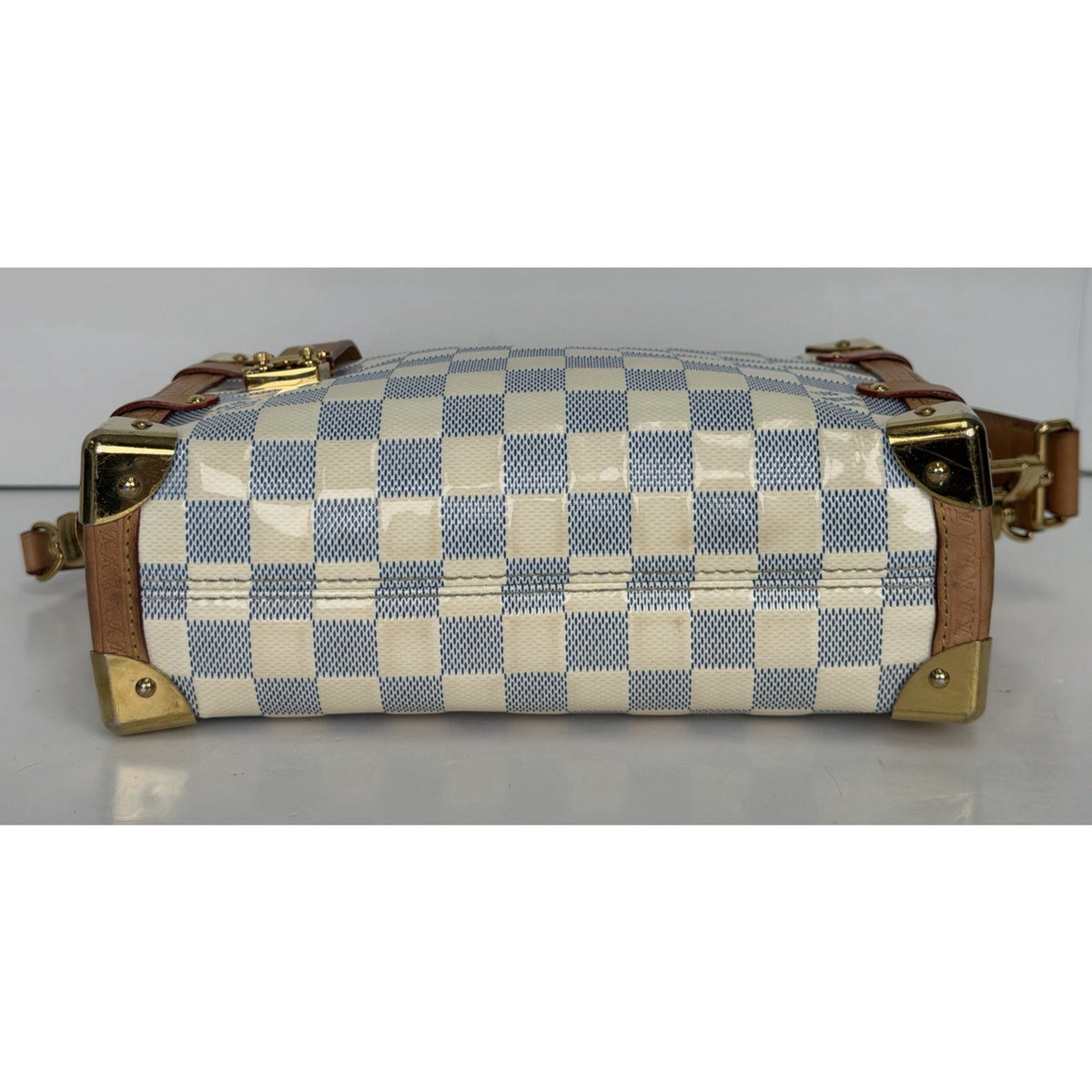Louis Vuitton Side Trunk MM in Damier Vernis Calfskin Patent Leather NFC D2