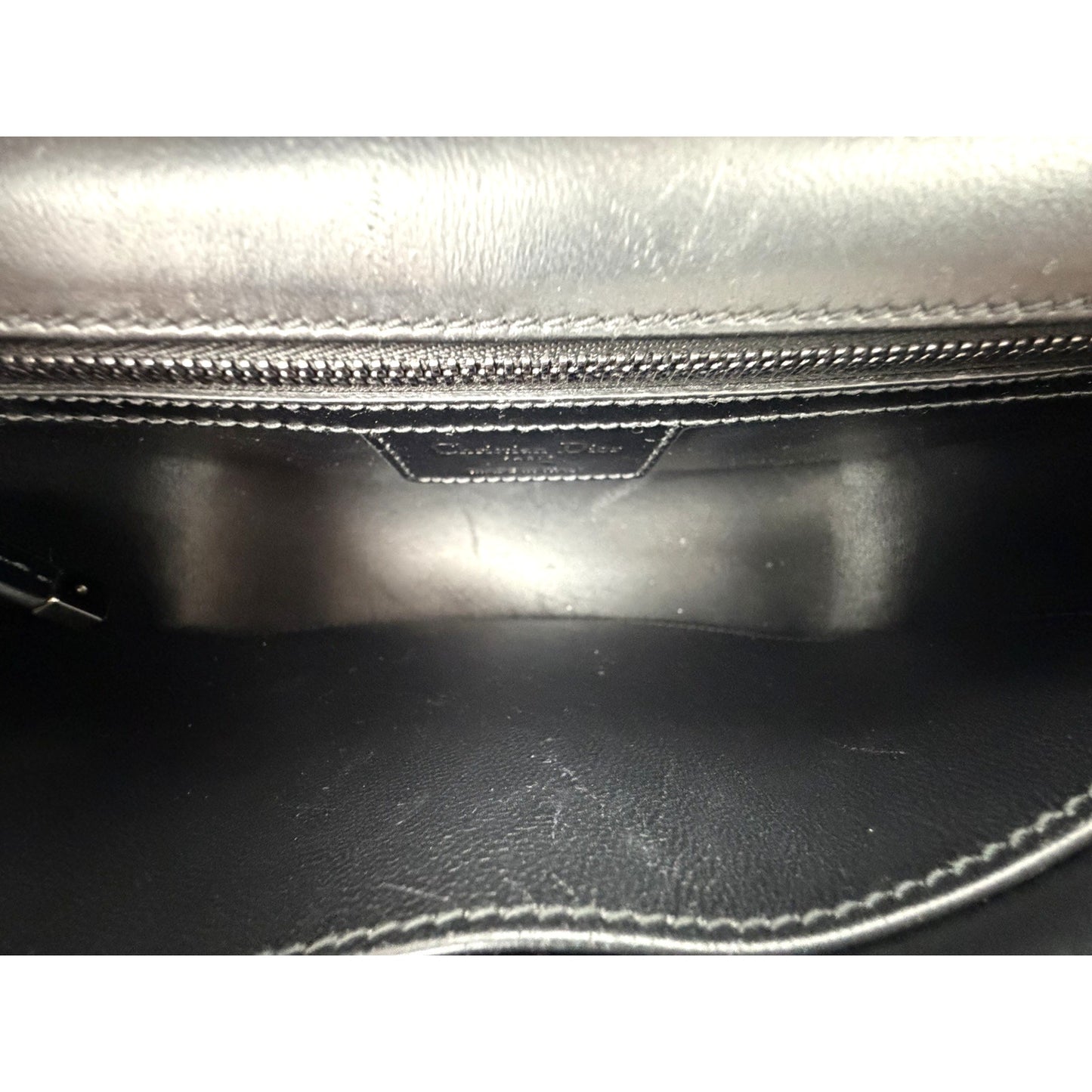 Christian Dior Caro Medium Bag in Black Quilted Puff Calfskin Leather E5