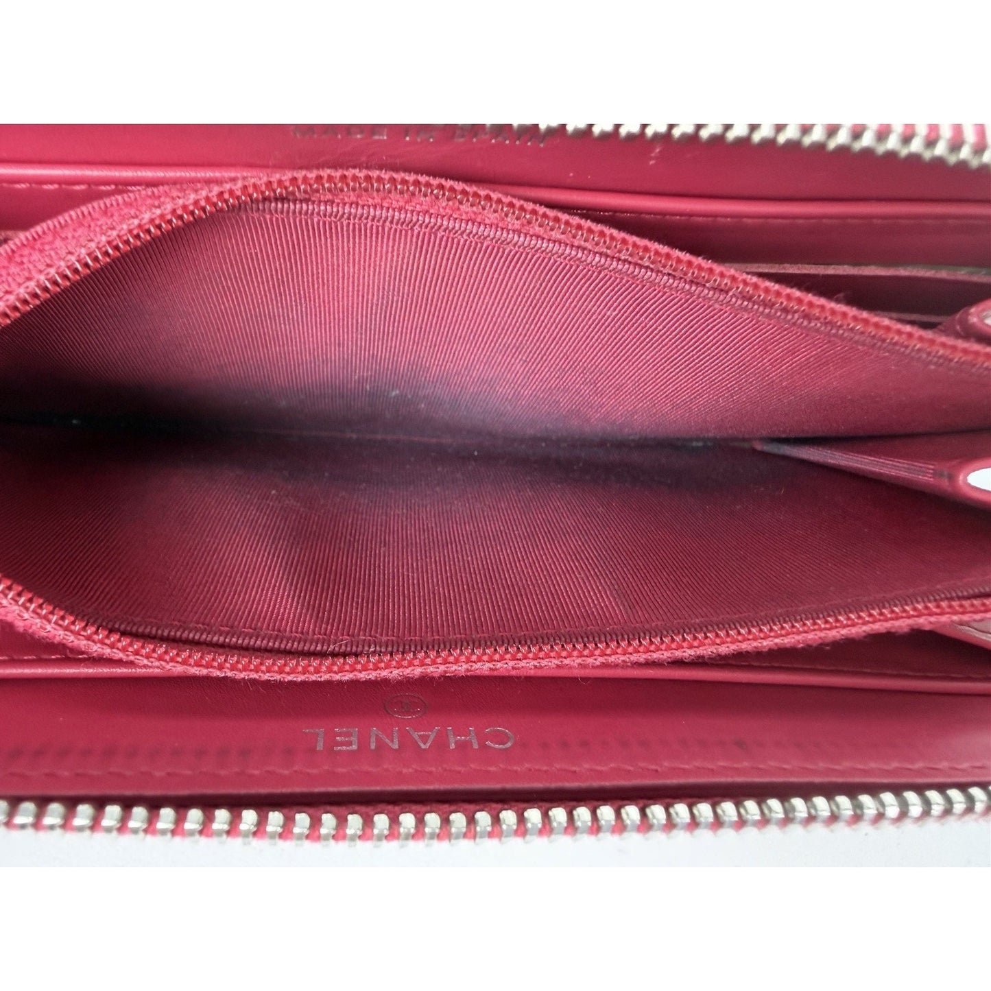 Chanel Brilliant Matelasse Long Zip-Around Wallet Pink Patent Leather 2014-2015