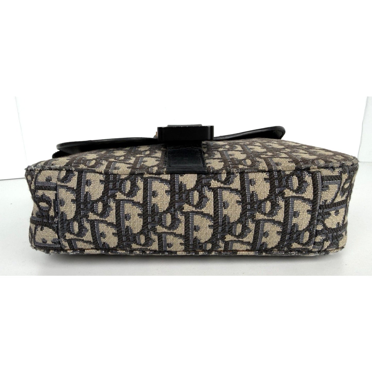 Christian Dior Small Saddle Messenger Bag Beige Dior Oblique Jacquard Canvas D4