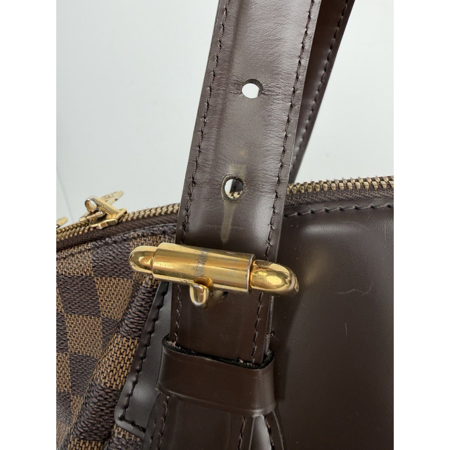 Louis Vuitton Verona MM Damier Ebene Shoulder Bag Brown Coated Canvas 2010 S14