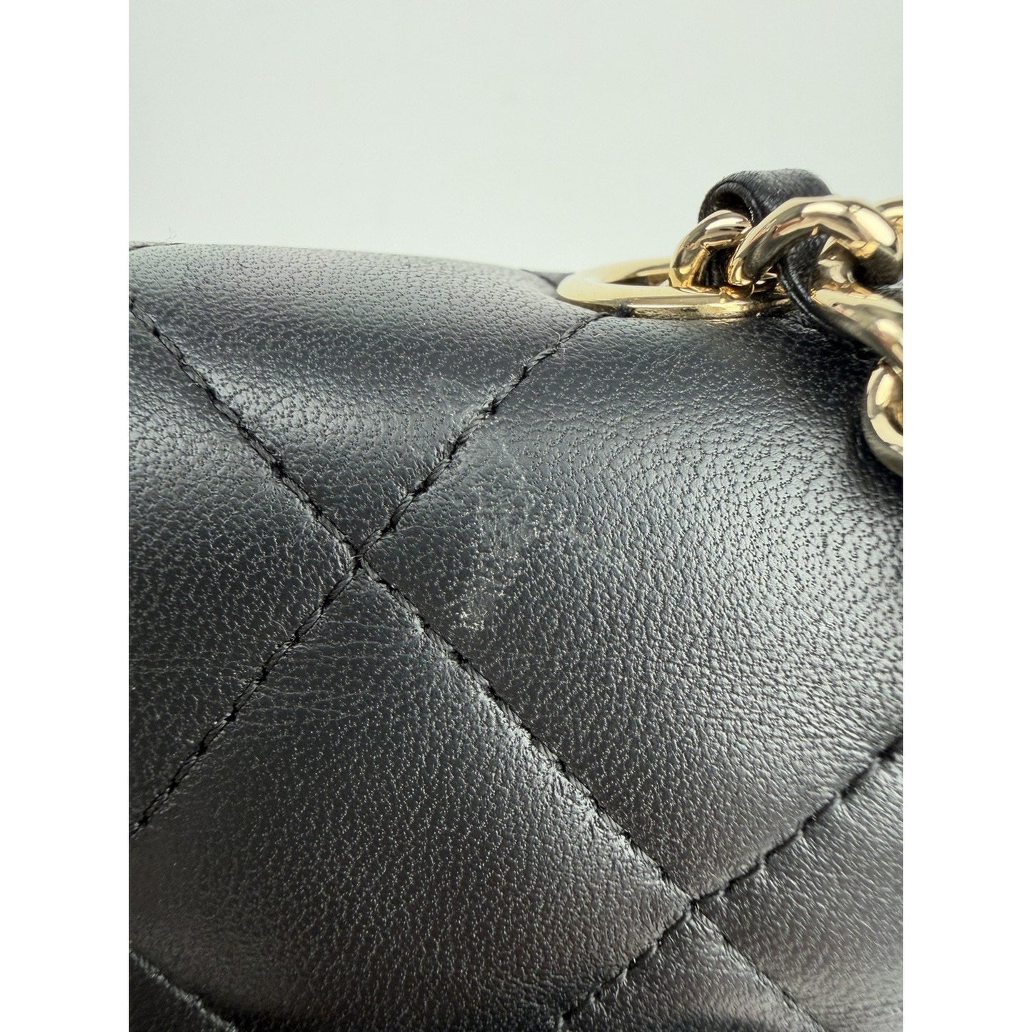 Chanel Classic Phone Holder Crossbody Bag in Black Quilted Leather 2017 C2