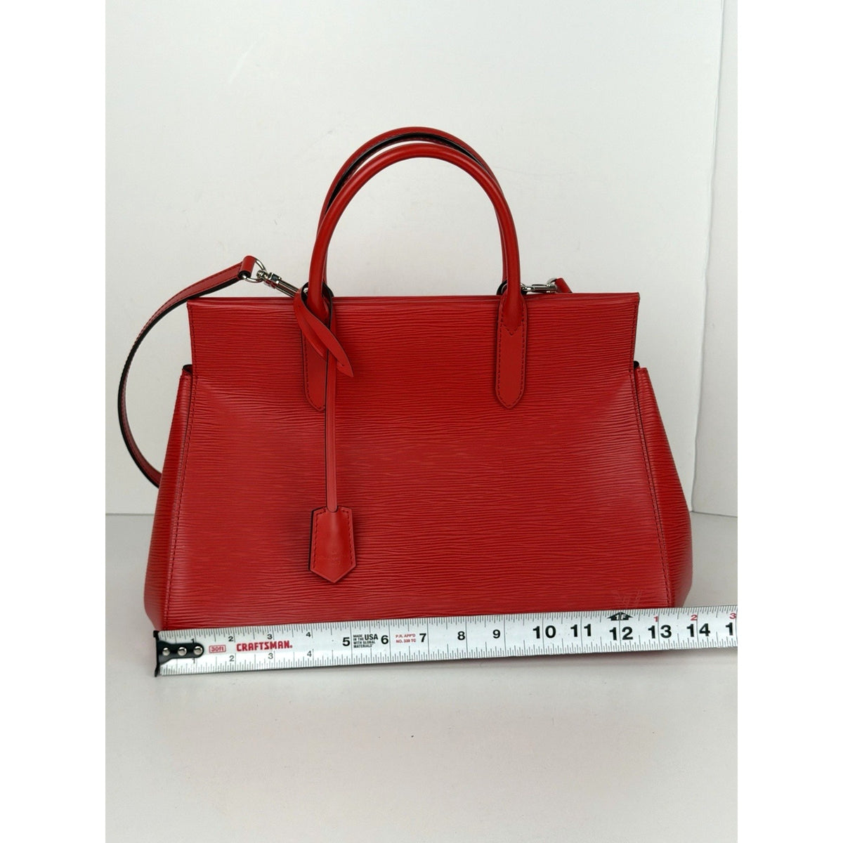 Louis Vuitton Marly Shoulder Bag MM in Red Coquelicot Epi Leather 2014 S07