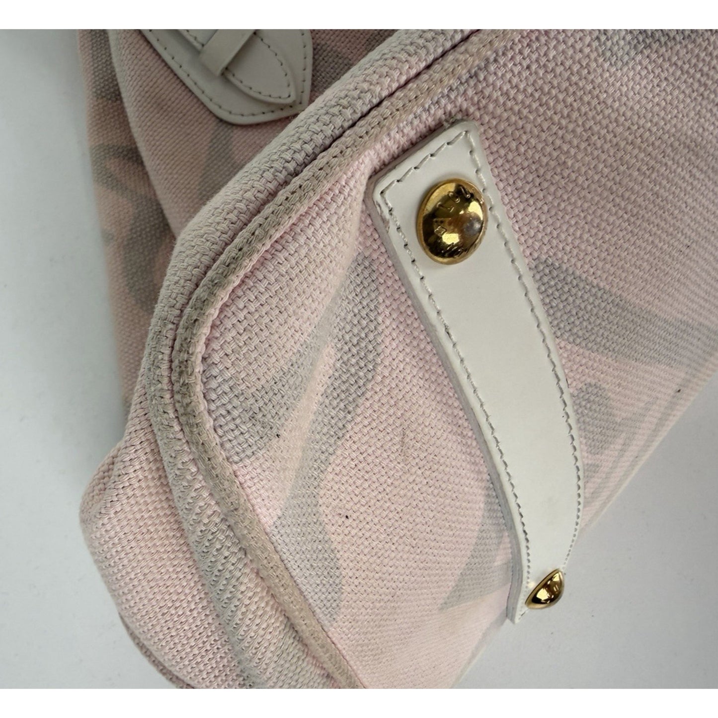 Louis Vuitton Limited Edition Tahitienne Cabas GM Bag Pink Canvas 2008 S