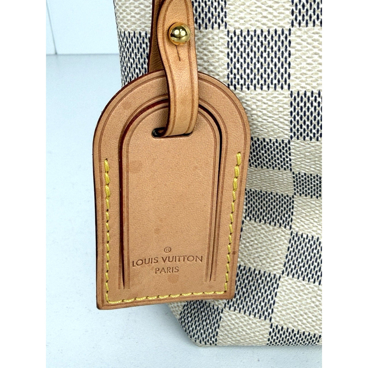Louis Vuitton Graceful PM Tote Shoulder Bag in Damier Azur Coated Canvas 2018 S