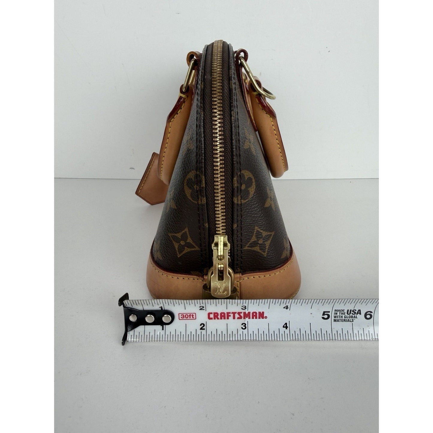 Louis Vuitton Alma BB Top Handle Bag in Brown LV Monogram Coated Canvas 2020 S