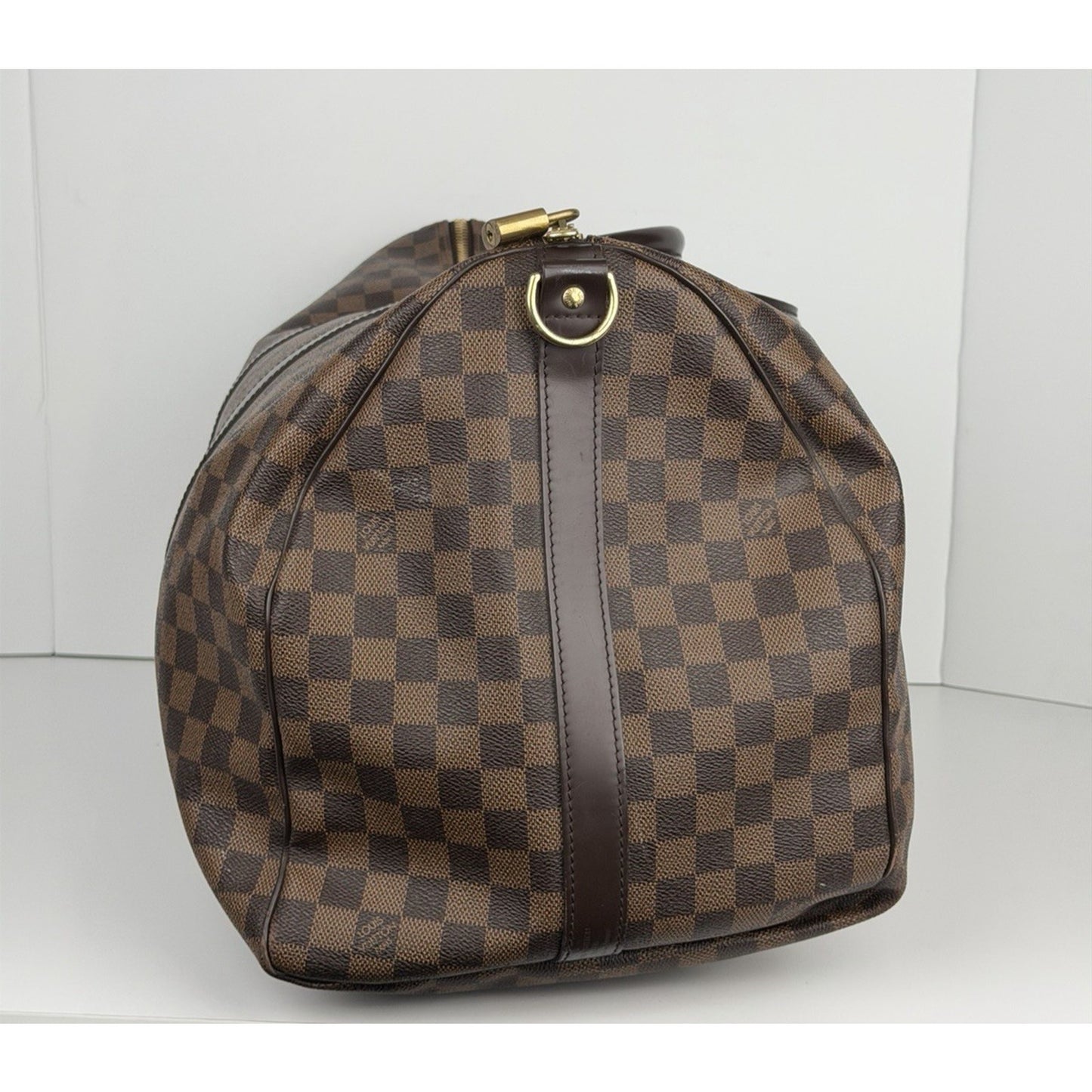 Louis Vuitton Keepall 55 Damier Ebene Brown Canvas Duffel Bag (2015)