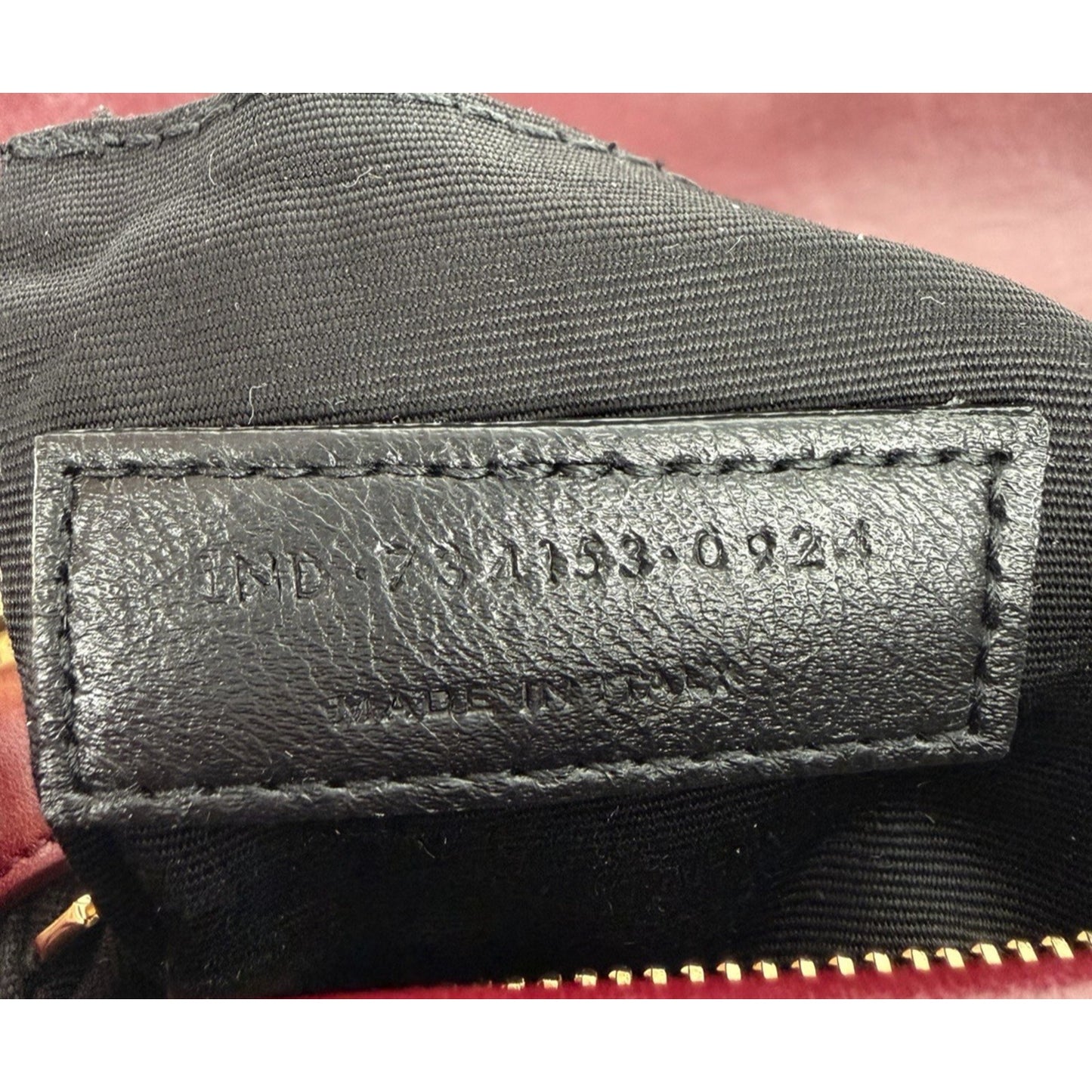 Saint Laurent Calypso Small Shoulder Bag in Bordeaux Red Smooth Padded LeatherD6