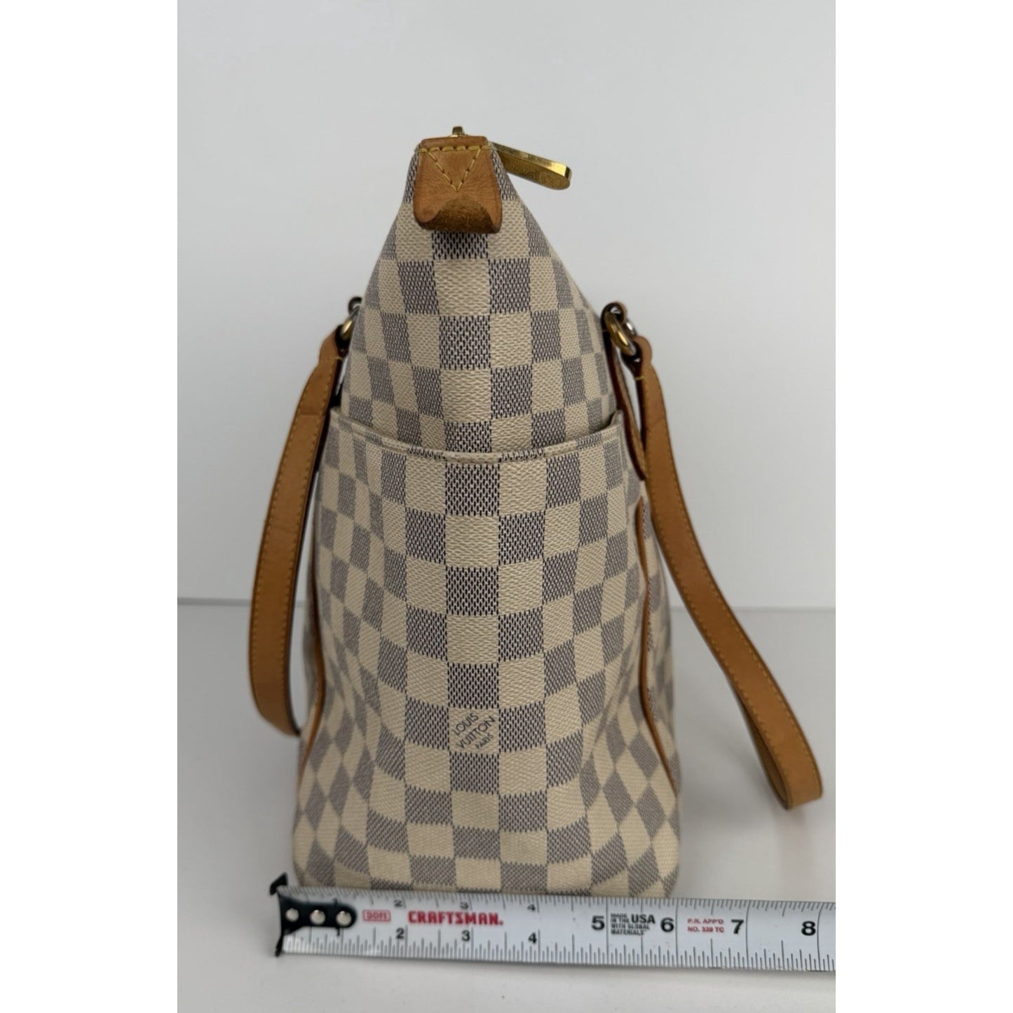 Louis Vuitton Totally MM Tote Bag in Damier Azur Coated Canvas 2013 S