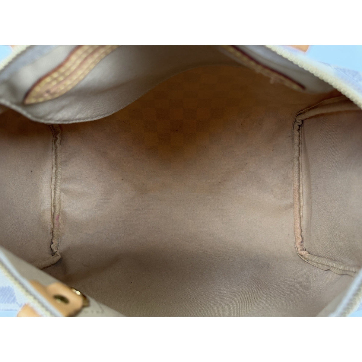 Louis Vuitton Speedy 30 Top Handle Bag in Damier Azur Coated Canvas 2007 S02