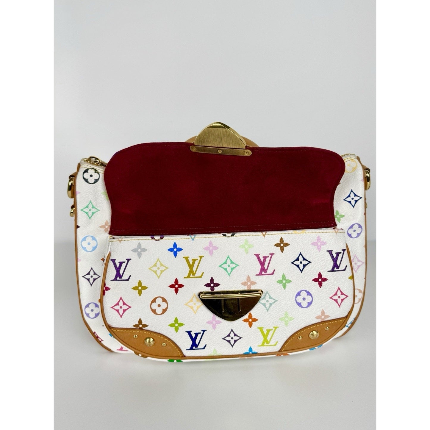 Louis Vuitton Rita Satchel White Monogram Multicolor Canvas Women’s Bag B-1