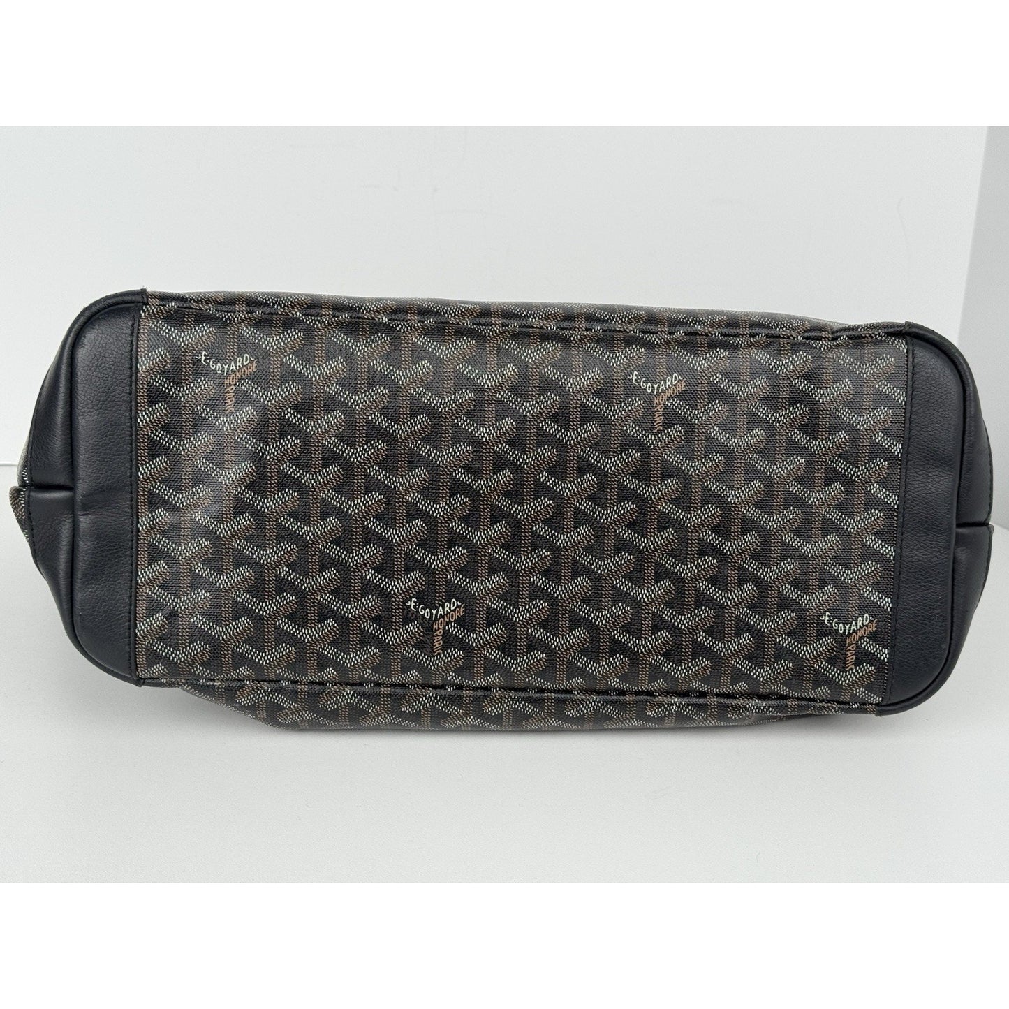 GOYARD Saint Louis PM Coated Canvas Tote Bag Black