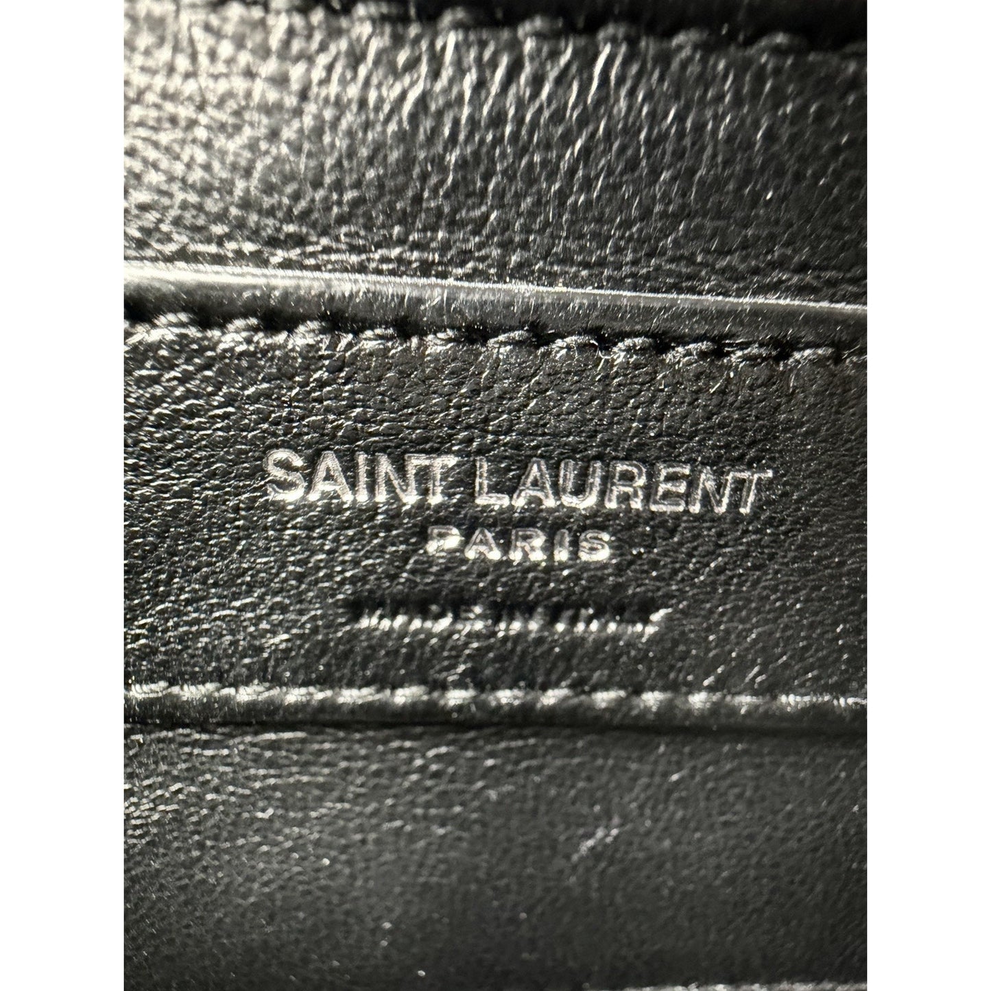 Saint Laurent Solferino Medium Satchel Box Calfskin Black w Silver Hardware C-4