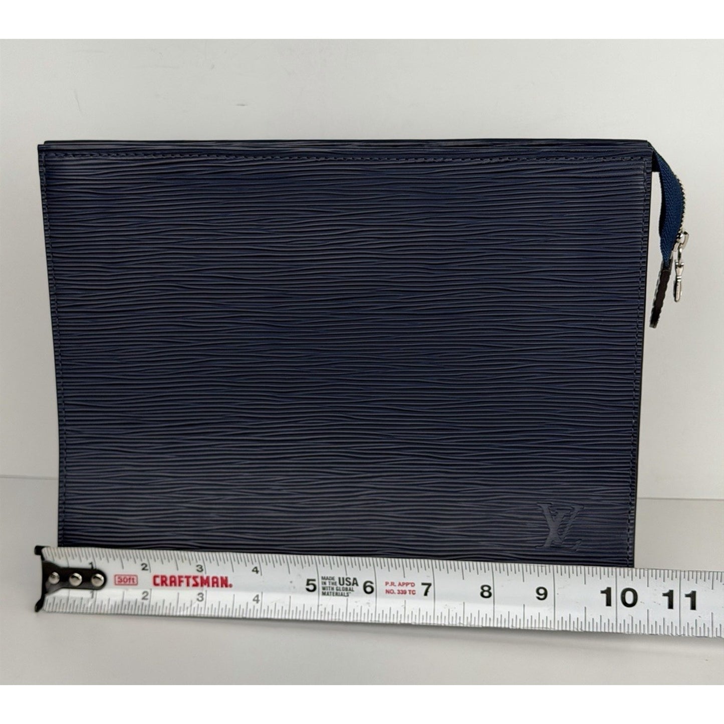 Louis Vuitton Epi Toiletry Pouch Indigo Blue Textured Leather & Sleek 2019 K1