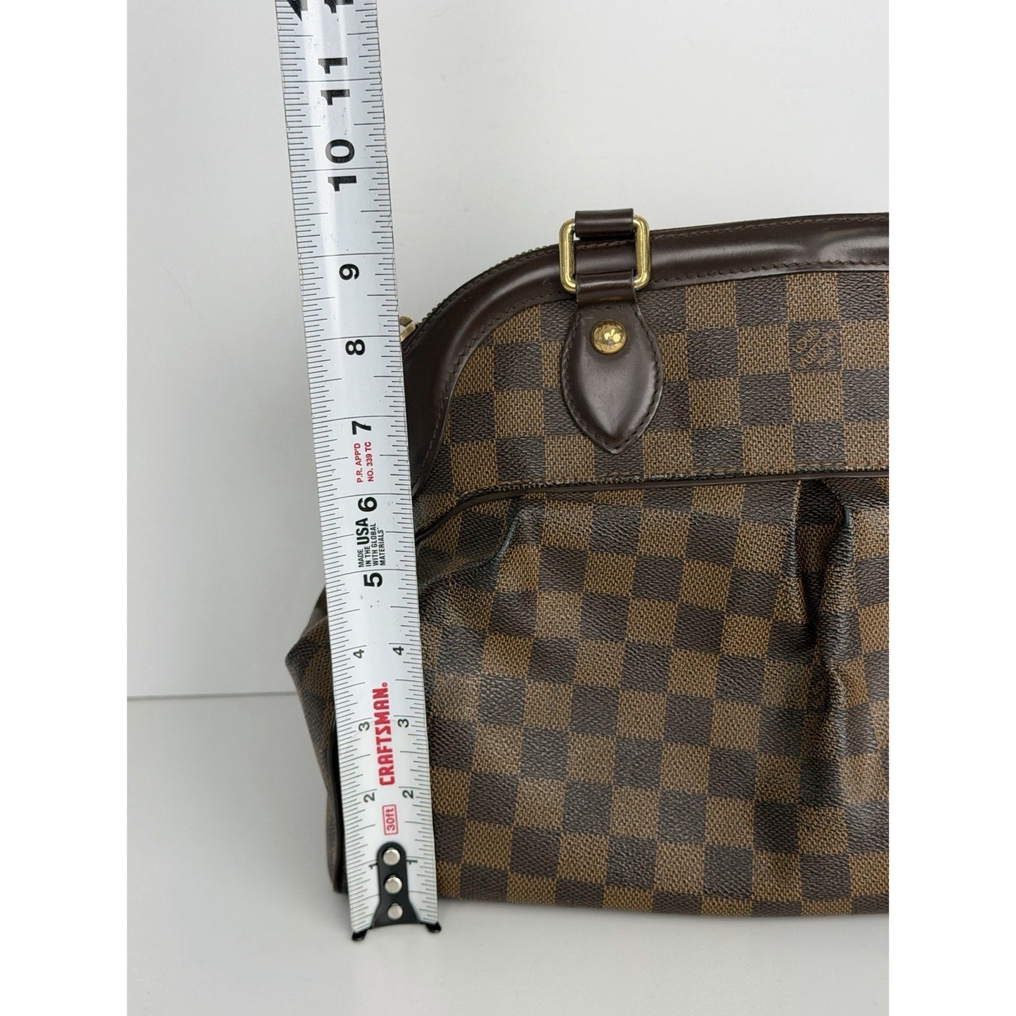 Louis Vuitton Trevi PM Handbag in Damier Ebene Coated Canvas 2014 S12