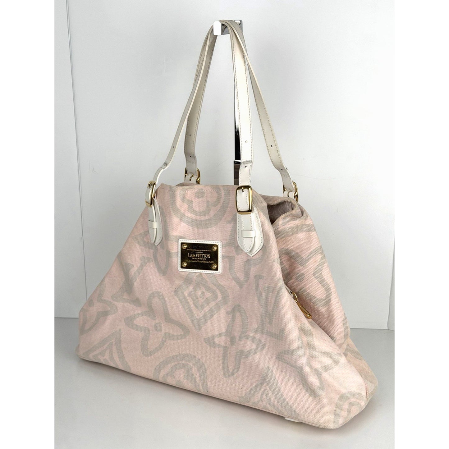 Louis Vuitton Limited Edition Tahitienne Cabas GM Bag Pink Canvas 2008 S