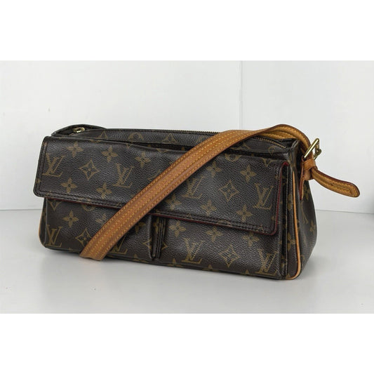 Louis Vuitton Viva-Cite MM Shoulder Bag in Brown Monogram Coated Canvas 2004 S14