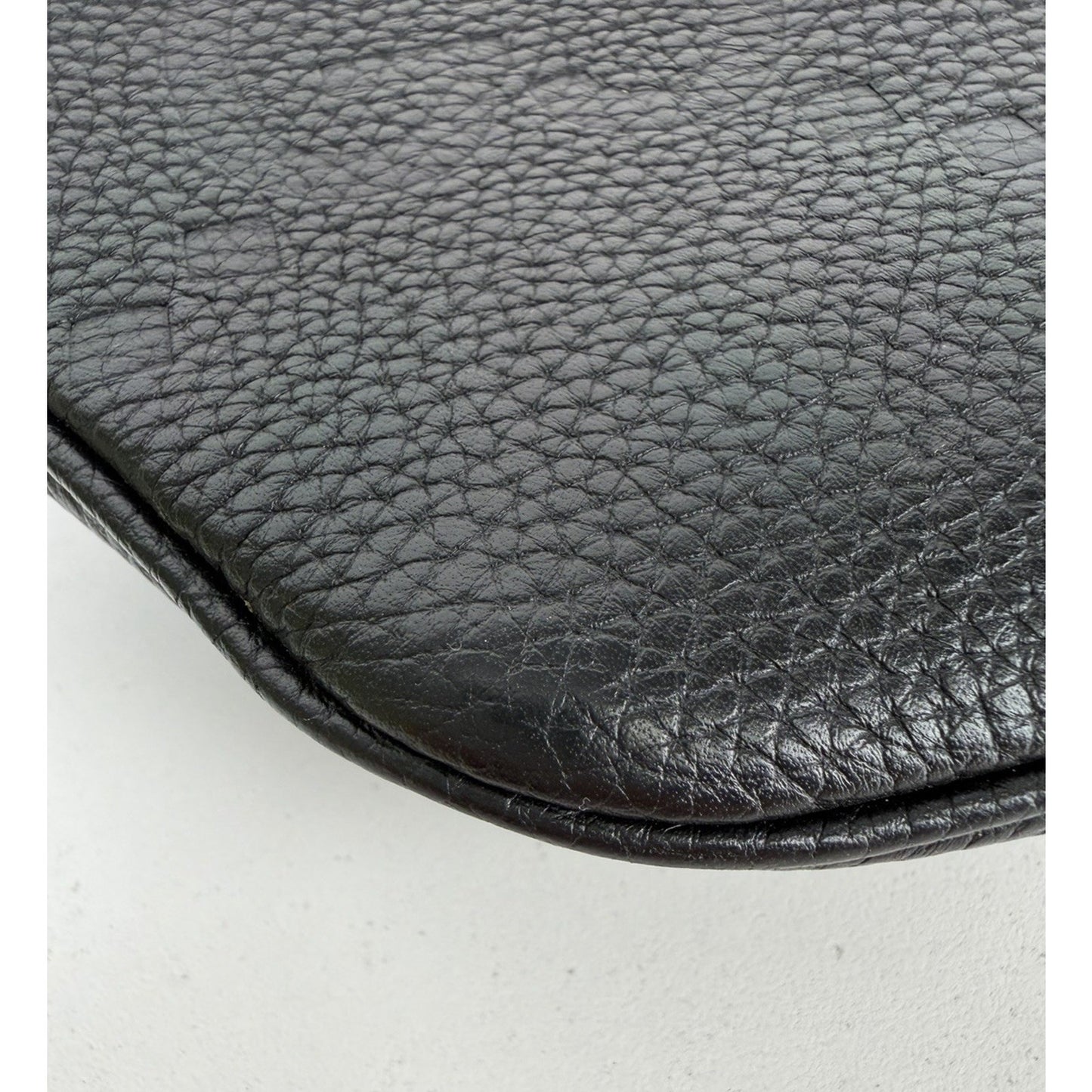 Gucci Embossed Jumbo GG Belt Bag Small in Black Piuma Calfskin Leather S