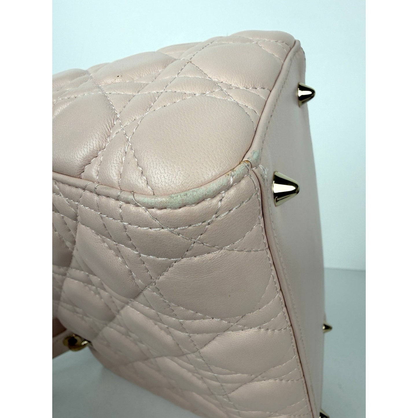 Dior Lady Dior Bag Medium in a Powder Pink Cannage Lambskin Leather 2016 U2