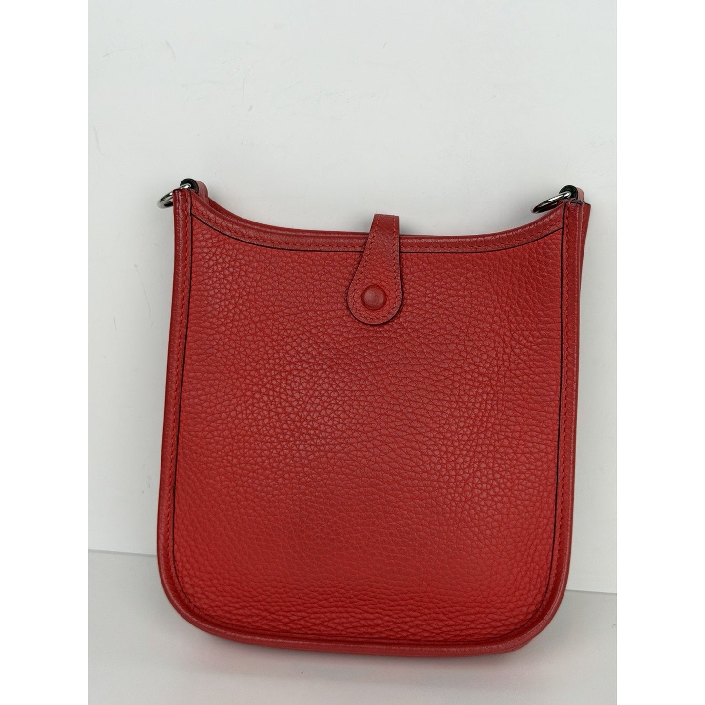 Hermes Evelyne TPM 16 Bag in Red Taurillon Clemence Leather 2015 C1