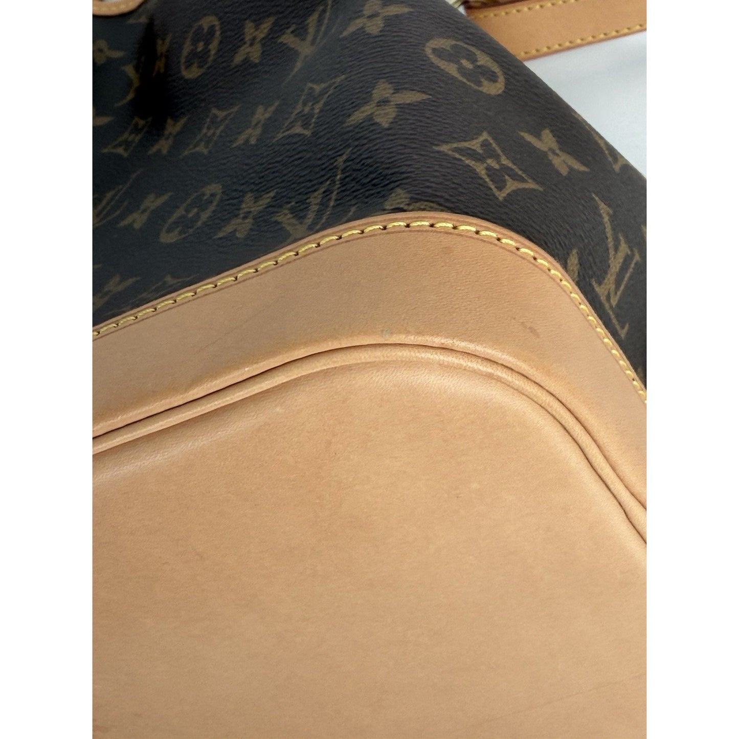 Louis Vuitton Petit Noe Shoulder Bag NM in Brown Monogram Coated Canvas NFC S