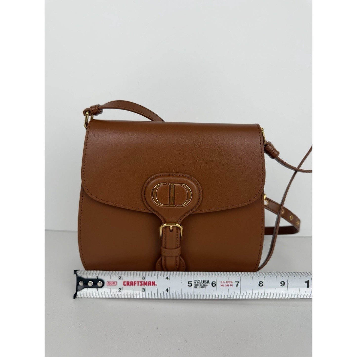 Dior Bobby Frame Crossbody Bag Medium in Brown Box Calfskin Leather 2022 B-1