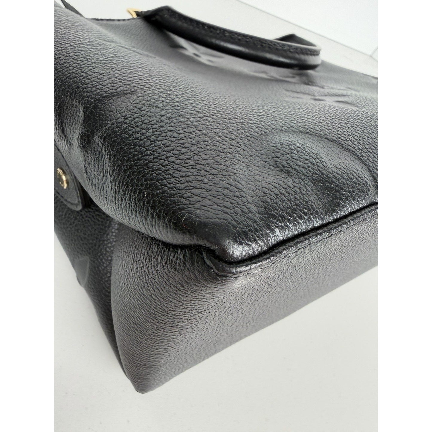 Louis Vuitton Grand Palais Bag Petite Black LV Monogram Empreinte Leather NFC D9