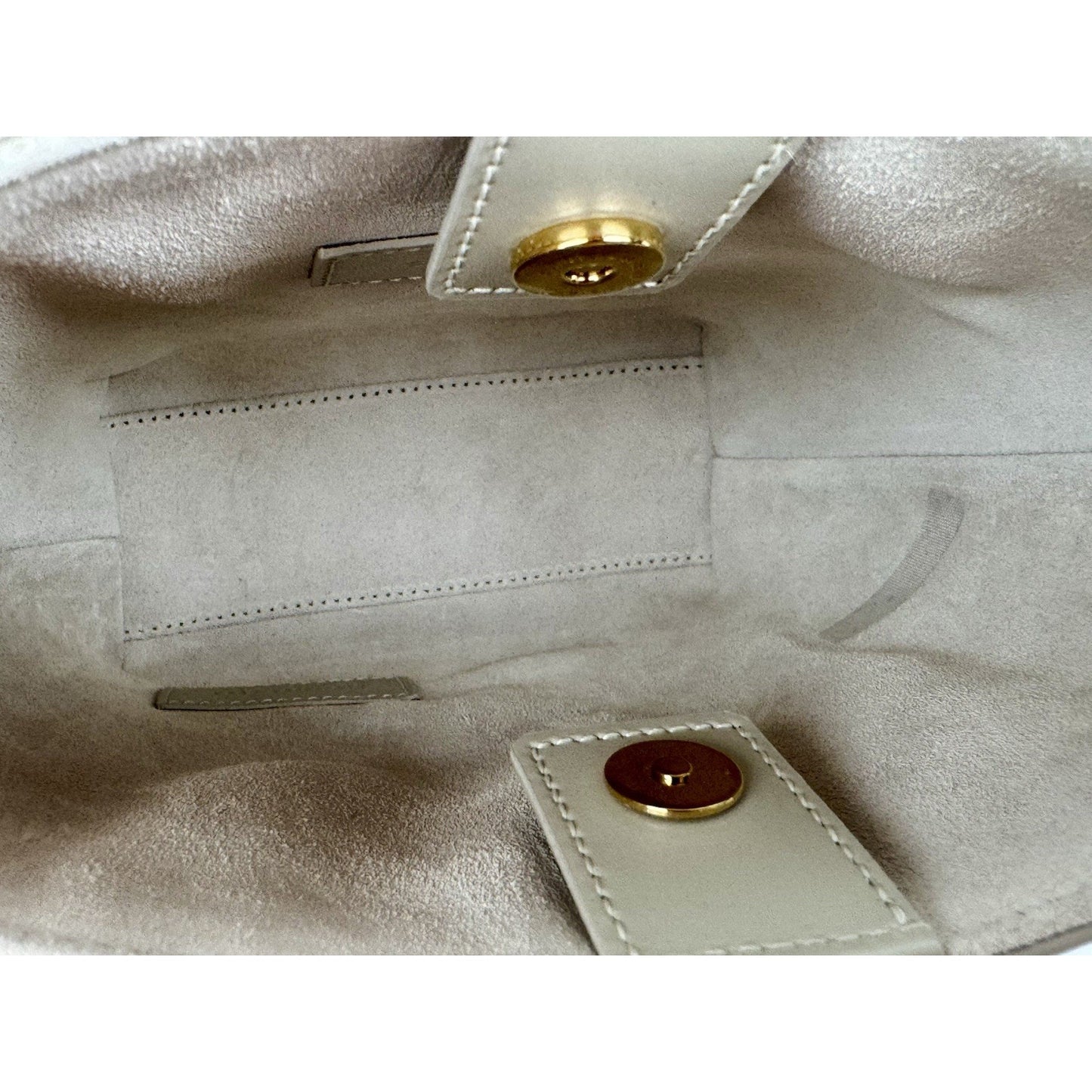 Saint Laurent Mini Toy Shopping Tote Cream Leather Bag (3)