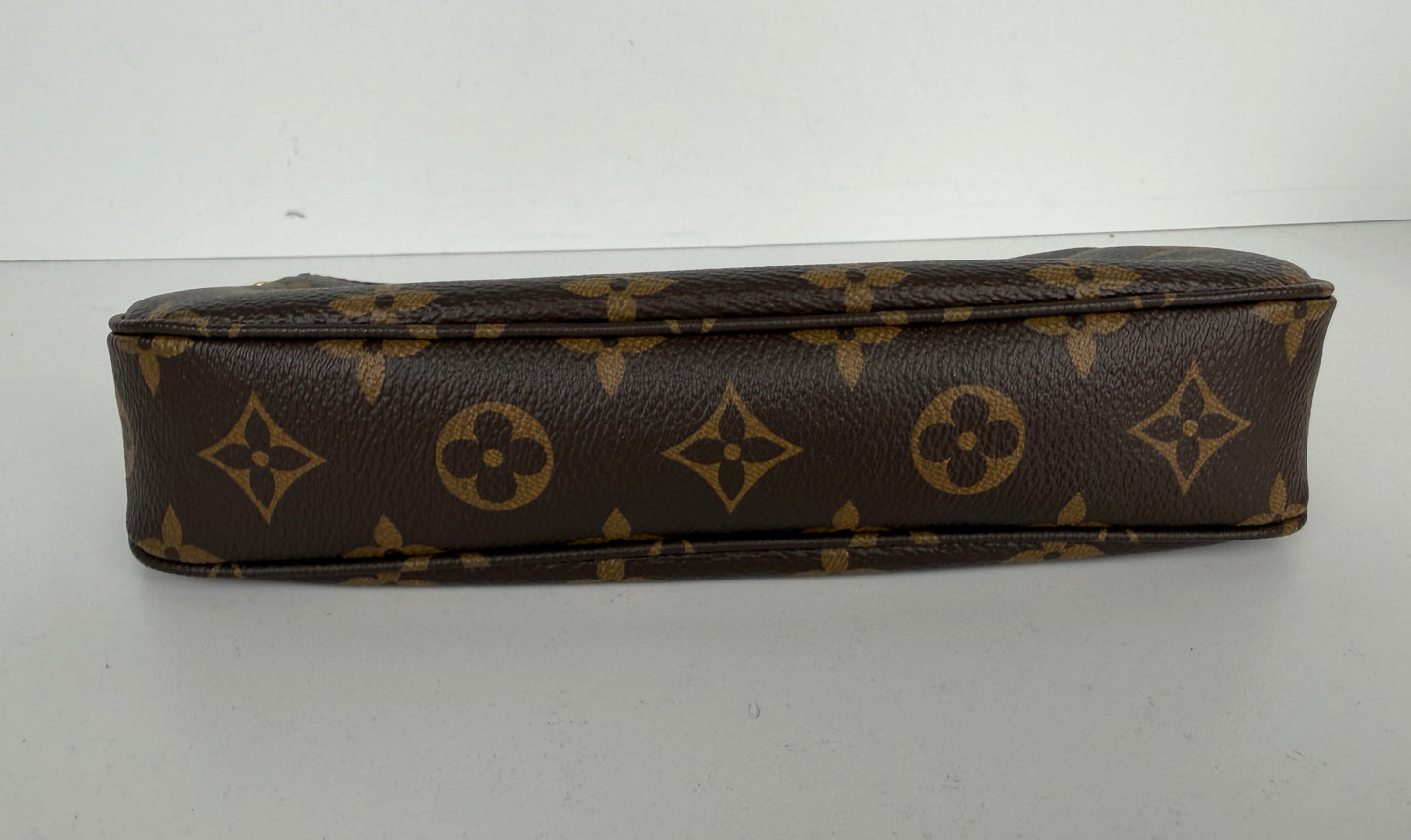 Louis Vuitton Pochette Accessoires Bag NM in Brown LV Monogram Coated Canvas NFC YS-13