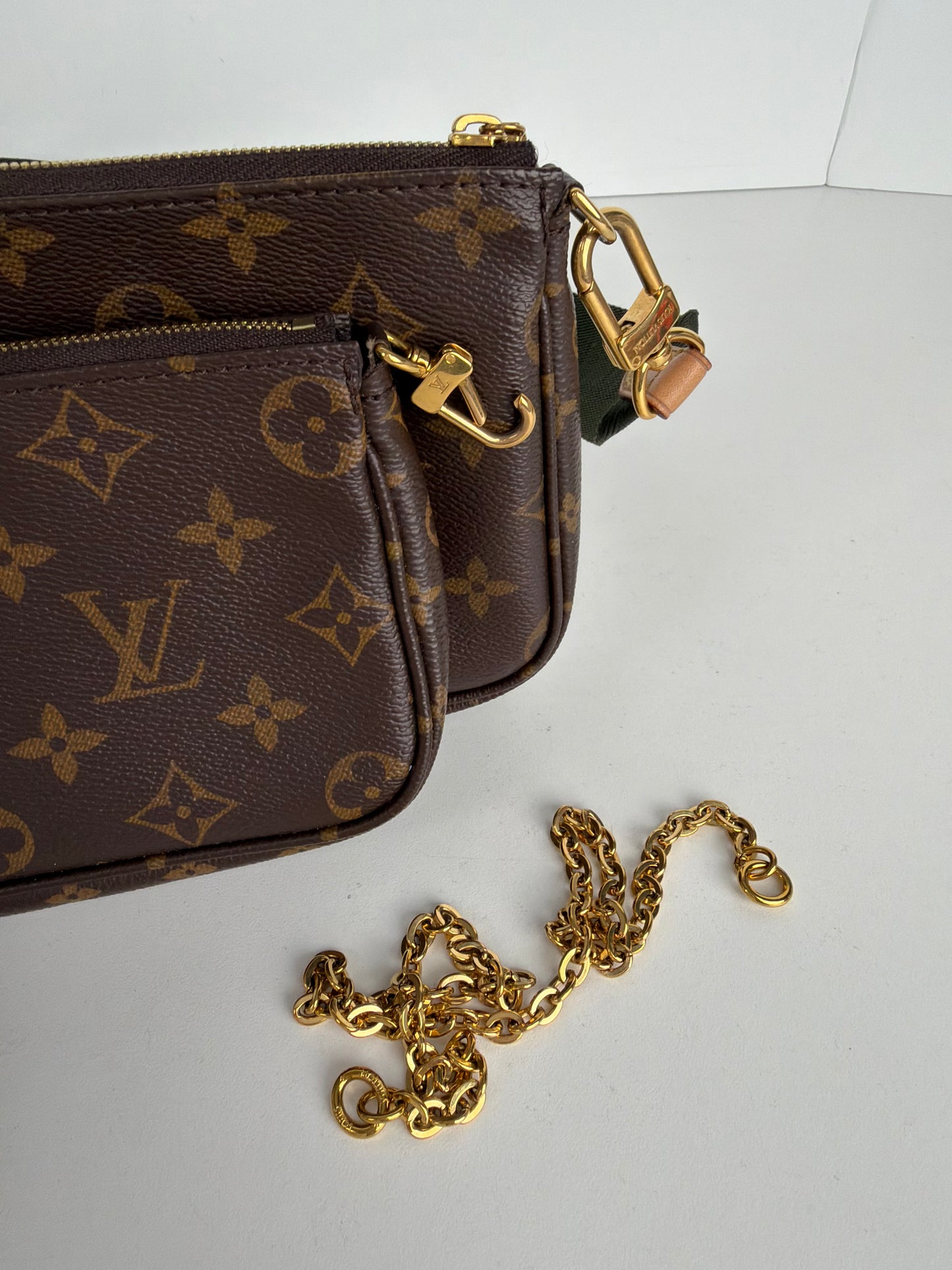 Louis Vuitton Multi Pochette Accessoires Bag in Brown LV Monogram Canvas 2020 YS-09