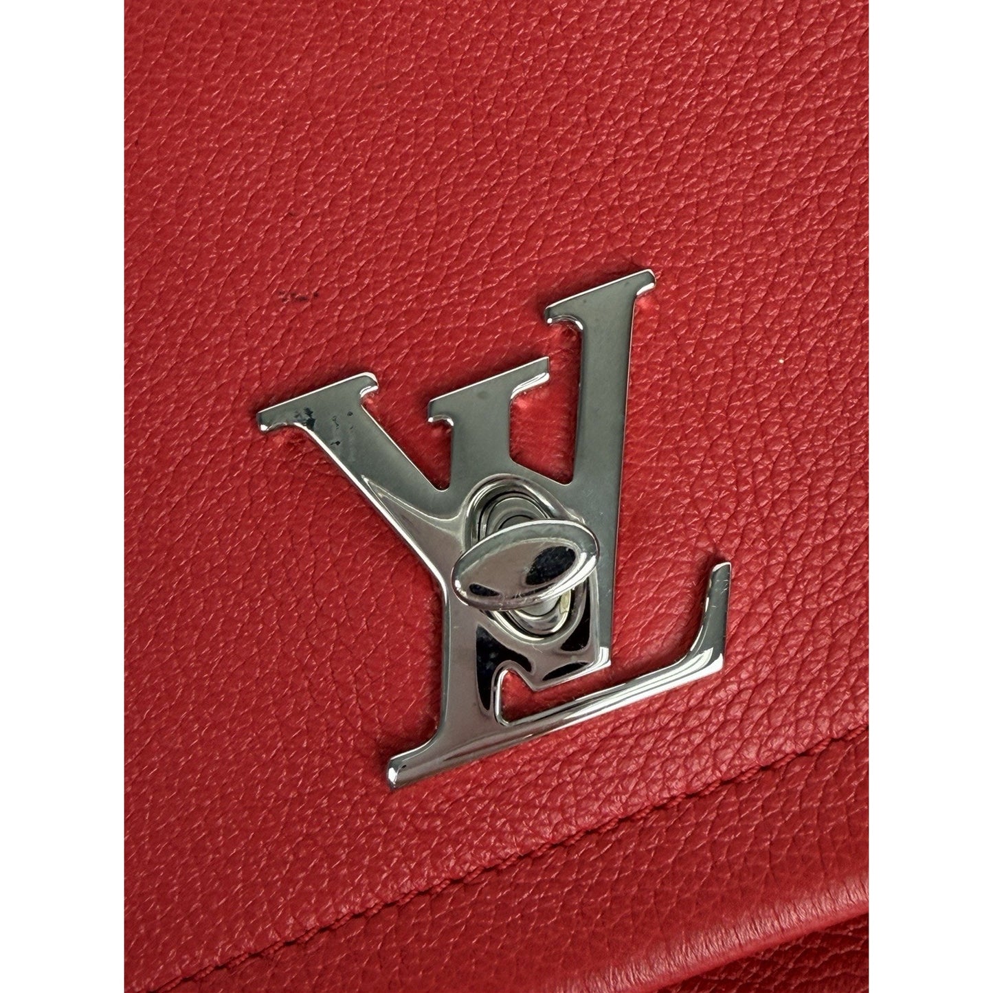 Louis Vuitton Lockme II Chain Crossbody Bag BB in Red Calfskin Leather 2016 S13
